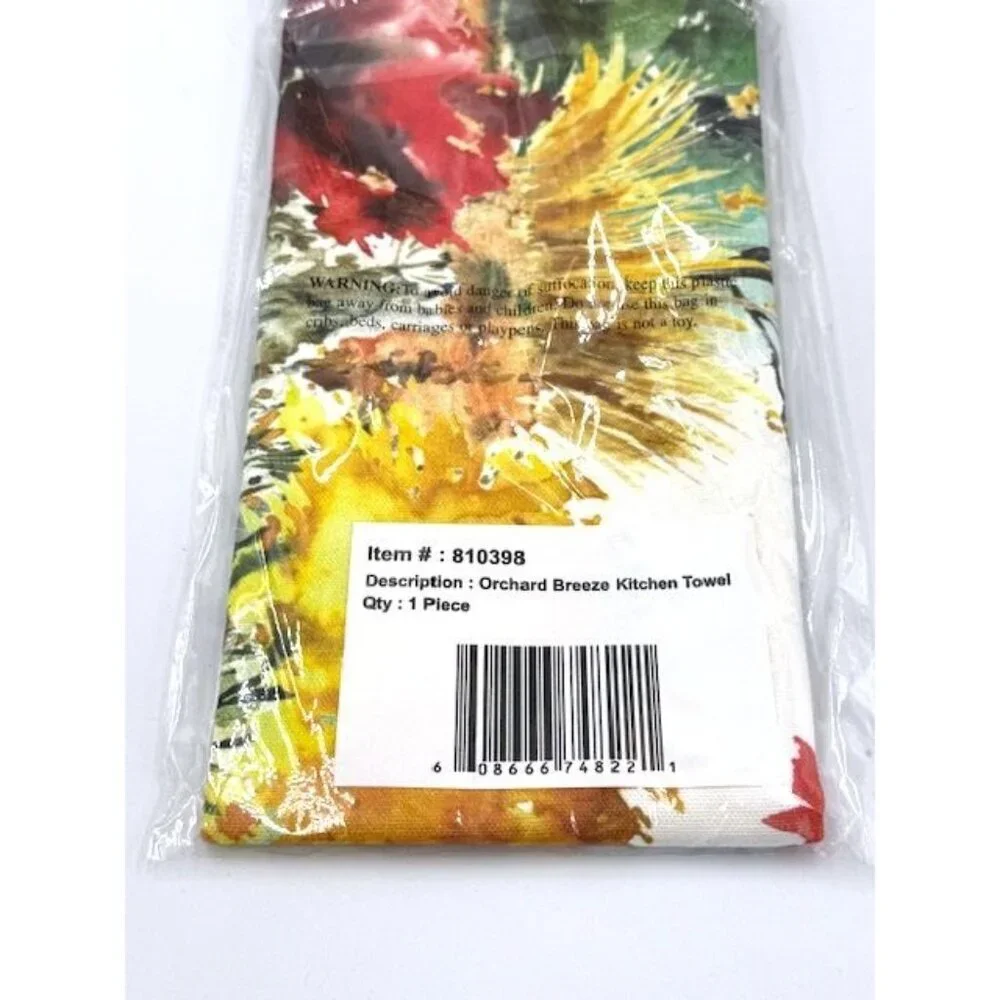 NWT Michel Design Works Orchard Breeze Kitchen Towel Set Of 2 Autumn Leaves